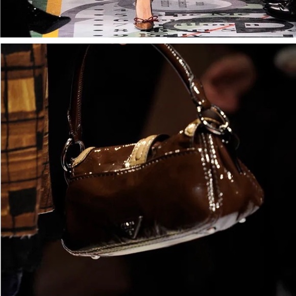 Prada Vernice Pattina Sottospalla Patent Leather Bag, FW 2010 - Picture 8 of 8